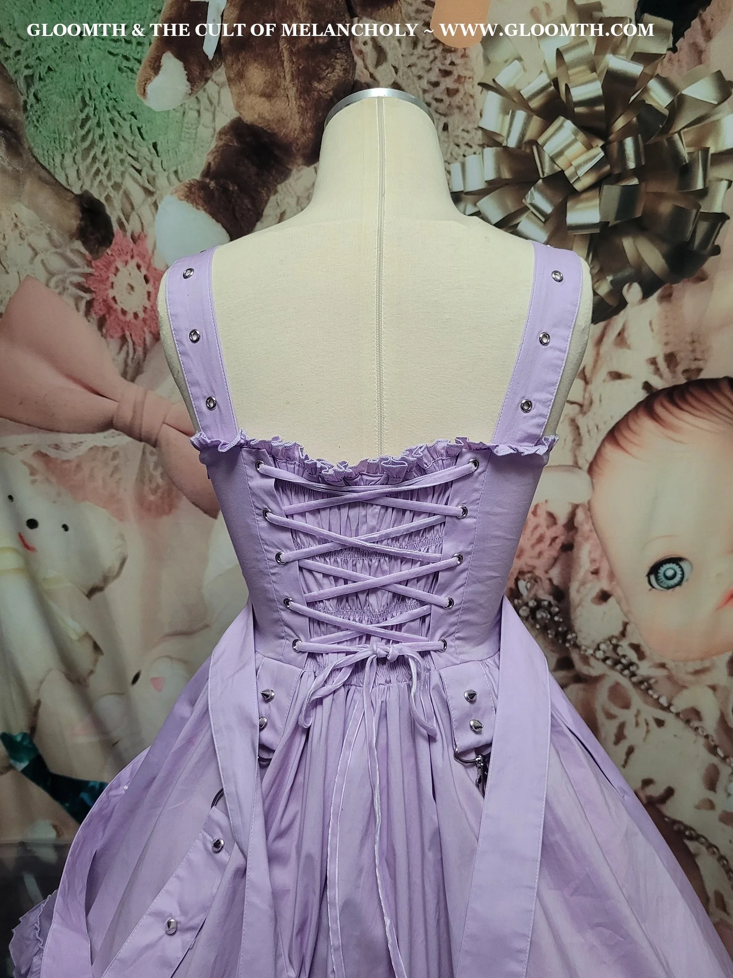 Bruise Lavender Spiked JSK Dress — Gloomth